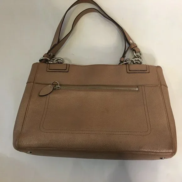 Coach Golden Brown Shoulder Leather Bag (K1160-F16531) - Picture 4 of 11